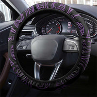 Purple Matariki New Zealand Steering Wheel Cover Maori Poutama Galaxy Vibes