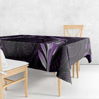 Purple Matariki New Zealand Tablecloth Maori Poutama Galaxy Vibes