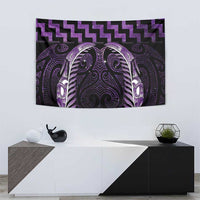 Purple Matariki New Zealand Tapestry Maori Poutama Galaxy Vibes