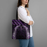 Purple Matariki New Zealand Tote Bag Maori Poutama Galaxy Vibes - Polynesian Pride