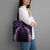 Purple Matariki New Zealand Tote Bag Maori Poutama Galaxy Vibes - Polynesian Pride
