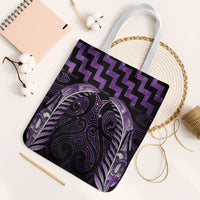 Purple Matariki New Zealand Tote Bag Maori Poutama Galaxy Vibes - Polynesian Pride