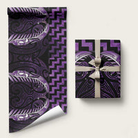 Purple Matariki New Zealand Wrapping Paper Maori Poutama Galaxy Vibes - Polynesian Pride