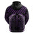 Purple Matariki New Zealand Zip Hoodie Maori Poutama Galaxy Vibes