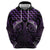Purple Matariki New Zealand Zip Hoodie Maori Poutama Galaxy Vibes