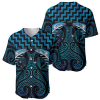 Blue Matariki New Zealand Baseball Jersey Maori Poutama Galaxy Vibes
