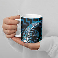 Blue Matariki New Zealand Ceramic Mug Maori Poutama Galaxy Vibes - Polynesian Pride