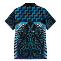 Blue Matariki New Zealand Family Matching Mermaid Dress and Hawaiian Shirt Maori Poutama Galaxy Vibes