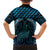 Blue Matariki New Zealand Family Matching Off The Shoulder Long Sleeve Dress and Hawaiian Shirt Maori Poutama Galaxy Vibes