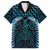 Blue Matariki New Zealand Family Matching Off The Shoulder Long Sleeve Dress and Hawaiian Shirt Maori Poutama Galaxy Vibes