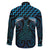 Blue Matariki New Zealand Family Matching Off The Shoulder Long Sleeve Dress and Hawaiian Shirt Maori Poutama Galaxy Vibes