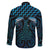 Blue Matariki New Zealand Family Matching Off Shoulder Short Dress and Hawaiian Shirt Maori Poutama Galaxy Vibes