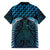 Blue Matariki New Zealand Family Matching Summer Maxi Dress and Hawaiian Shirt Maori Poutama Galaxy Vibes