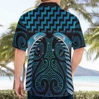 Blue Matariki New Zealand Hawaiian Shirt Maori Poutama Galaxy Vibes