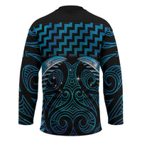 Blue Matariki New Zealand Hockey Jersey Maori Poutama Galaxy Vibes - Polynesian Pride