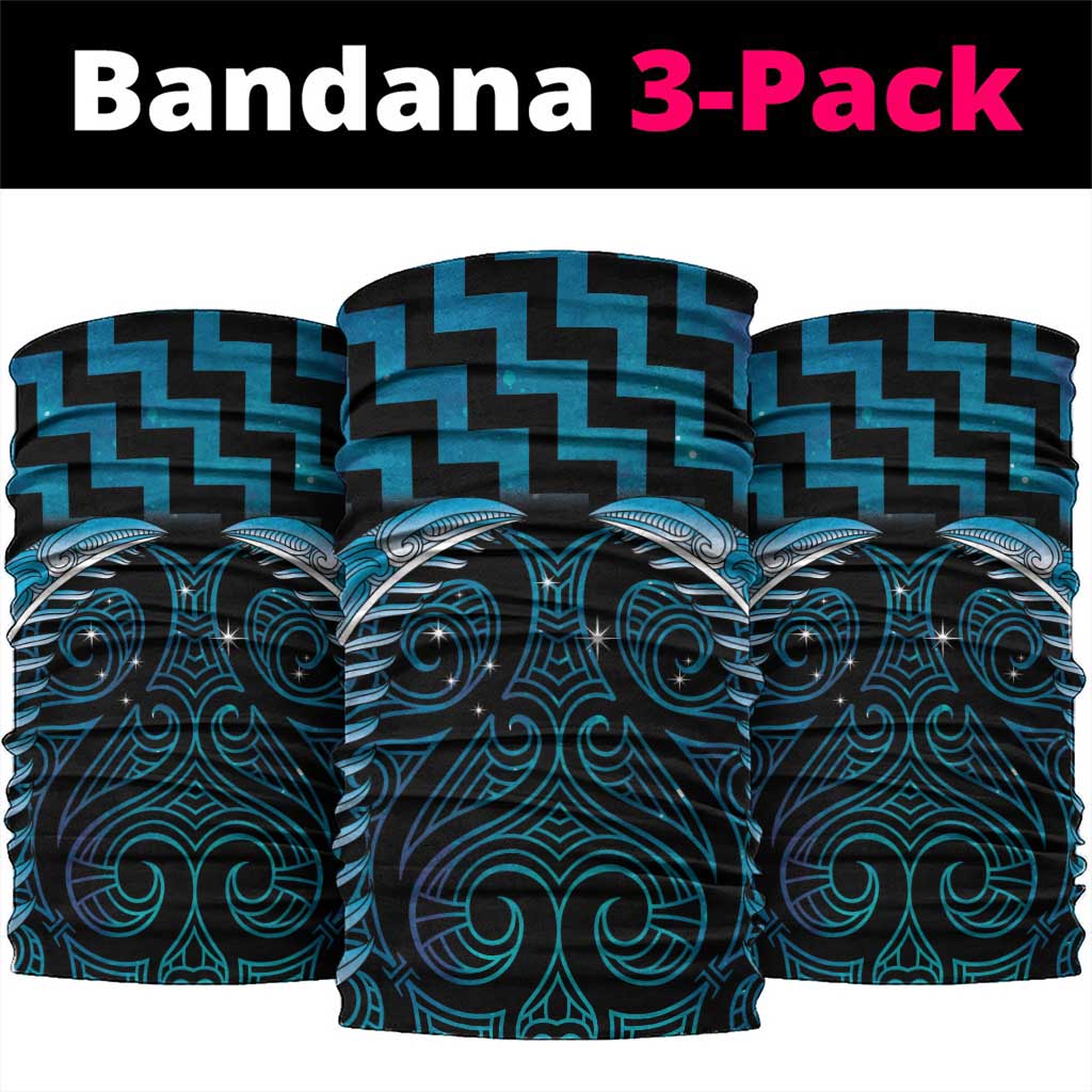 Blue Matariki New Zealand Neck Gaiter Maori Poutama Galaxy Vibes - Polynesian Pride