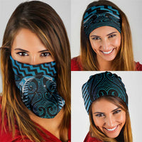 Blue Matariki New Zealand Neck Gaiter Maori Poutama Galaxy Vibes - Polynesian Pride