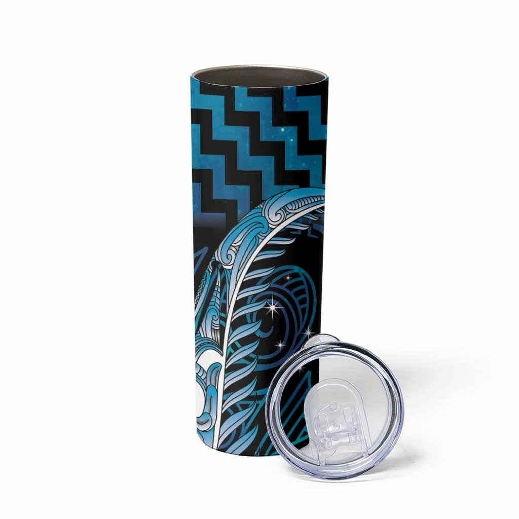 Blue Matariki New Zealand Skinny Tumbler Maori Poutama Galaxy Vibes