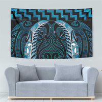 Blue Matariki New Zealand Tapestry Maori Poutama Galaxy Vibes