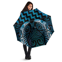 Blue Matariki New Zealand Umbrella Maori Poutama Galaxy Vibes - Polynesian Pride