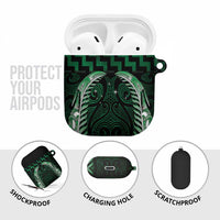 Green Matariki New Zealand AirPods Case Maori Poutama Galaxy Vibes - Polynesian Pride