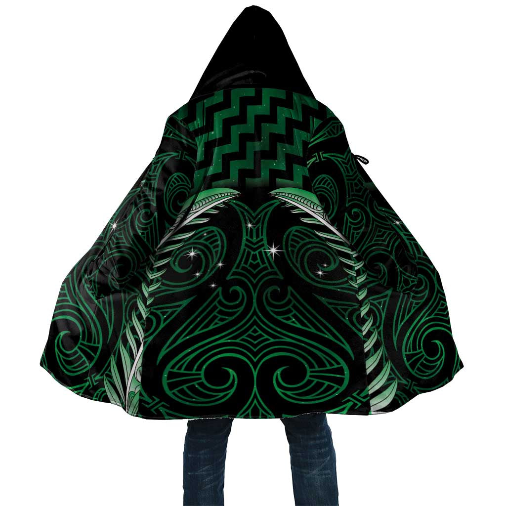 Green Matariki New Zealand Cloak Maori Poutama Galaxy Vibes - Polynesian Pride