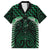 Green Matariki New Zealand Family Matching Summer Maxi Dress and Hawaiian Shirt Maori Poutama Galaxy Vibes
