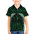 Green Matariki New Zealand Family Matching Summer Maxi Dress and Hawaiian Shirt Maori Poutama Galaxy Vibes