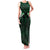 Green Matariki New Zealand Family Matching Tank Maxi Dress and Hawaiian Shirt Maori Poutama Galaxy Vibes