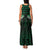 Green Matariki New Zealand Family Matching Tank Maxi Dress and Hawaiian Shirt Maori Poutama Galaxy Vibes