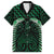 Green Matariki New Zealand Hawaiian Shirt Maori Poutama Galaxy Vibes