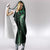 Green Matariki New Zealand Hooded Blanket Maori Poutama Galaxy Vibes