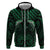 Green Matariki New Zealand Hoodie Maori Poutama Galaxy Vibes