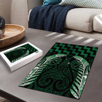 Green Matariki New Zealand Puzzle Maori Poutama Galaxy Vibes - Polynesian Pride