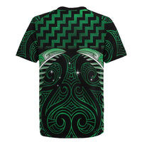 Green Matariki New Zealand Rugby Jersey Maori Poutama Galaxy Vibes