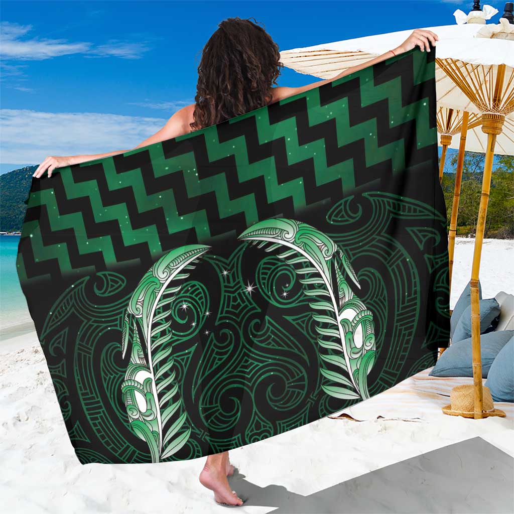 Green Matariki New Zealand Sarong Maori Poutama Galaxy Vibes