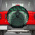 Green Matariki New Zealand Spare Tire Cover Maori Poutama Galaxy Vibes
