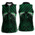 Green Matariki New Zealand Women Sleeveless Polo Shirt Maori Poutama Galaxy Vibes
