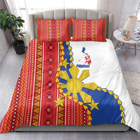 Philippines Independence Day Bedding Set Pilipinas Sun Stars Igorot Pattern
