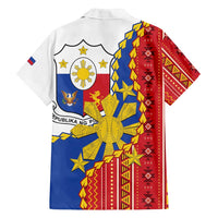 Philippines Independence Day Family Matching Off Shoulder Maxi Dress and Hawaiian Shirt Pilipinas Sun Stars Igorot Pattern