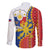 Philippines Independence Day Family Matching Off Shoulder Short Dress and Hawaiian Shirt Pilipinas Sun Stars Igorot Pattern