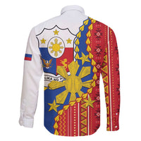 Philippines Independence Day Family Matching Short Sleeve Bodycon Dress and Hawaiian Shirt Pilipinas Sun Stars Igorot Pattern