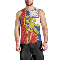 Philippines Independence Day Men Tank Top Pilipinas Sun Stars Igorot Pattern
