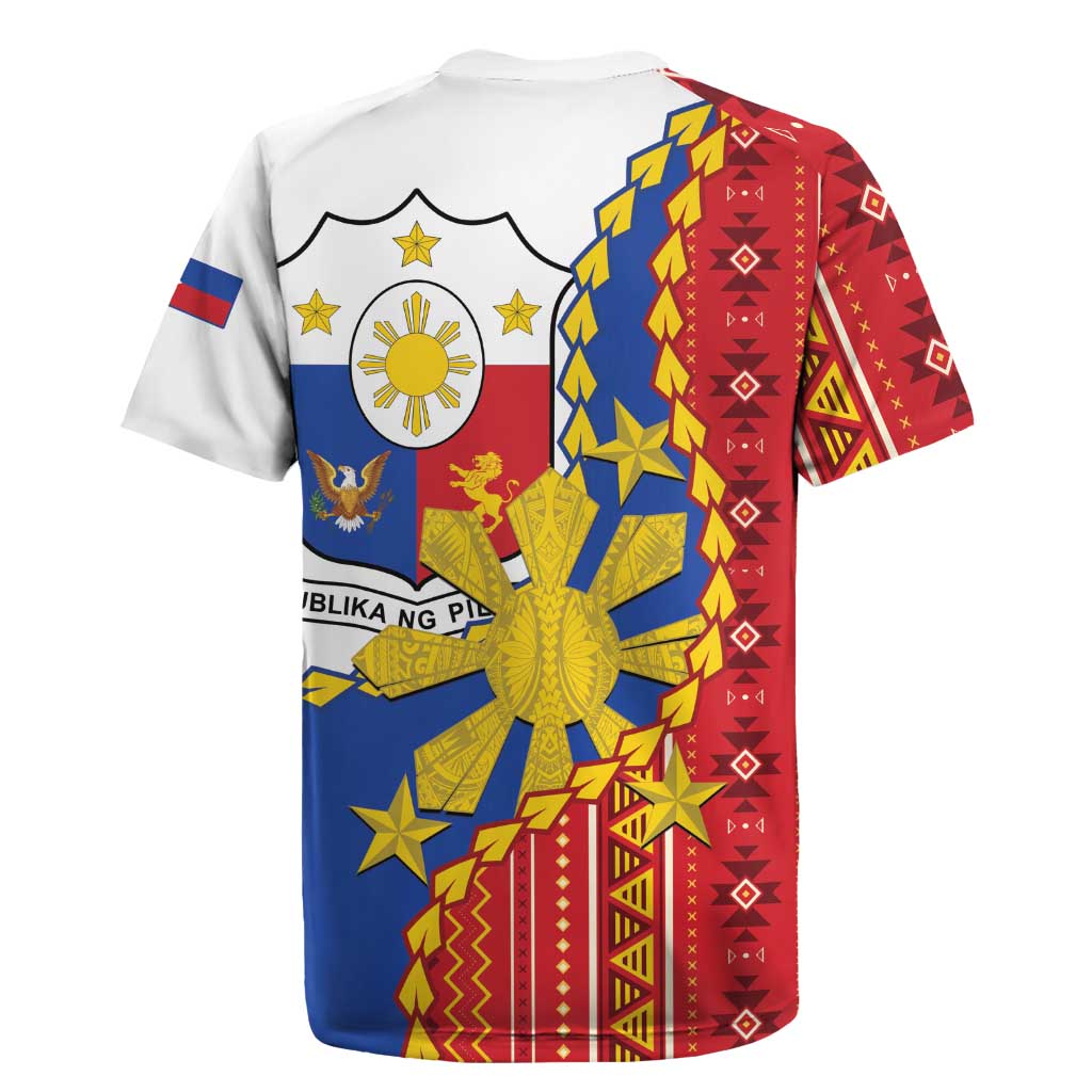 Philippines Independence Day Rugby Jersey Pilipinas Sun Stars Igorot Pattern