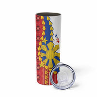 Philippines Independence Day Skinny Tumbler Pilipinas Sun Stars Igorot Pattern