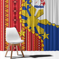 Philippines Independence Day Window Curtain Pilipinas Sun Stars Igorot Pattern