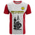 New Caledonia Football T Shirt Polynesian Pattern Sporty Style LT14 Red - Polynesian Pride
