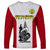 Personalised New Caledonia Football Long Sleeve Shirt Polynesian Pattern Sporty Style LT14 Unisex Red - Polynesian Pride