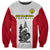 Personalised New Caledonia Football Sweatshirt Polynesian Pattern Sporty Style LT14 Unisex Red - Polynesian Pride