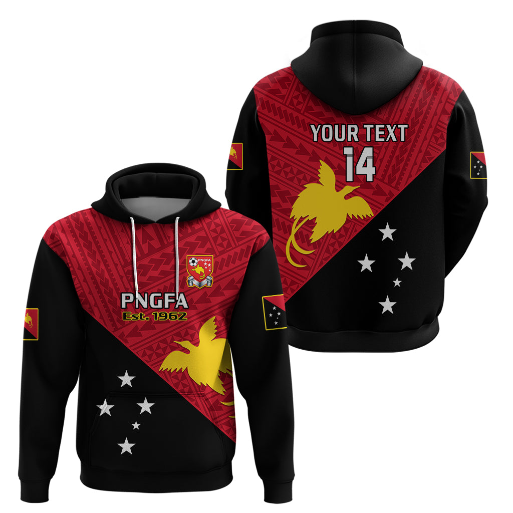 Custom Papua New Guinea Football Hoodie Go PNG Polynesian Pattern Sporty Style LT14 - Polynesian Pride